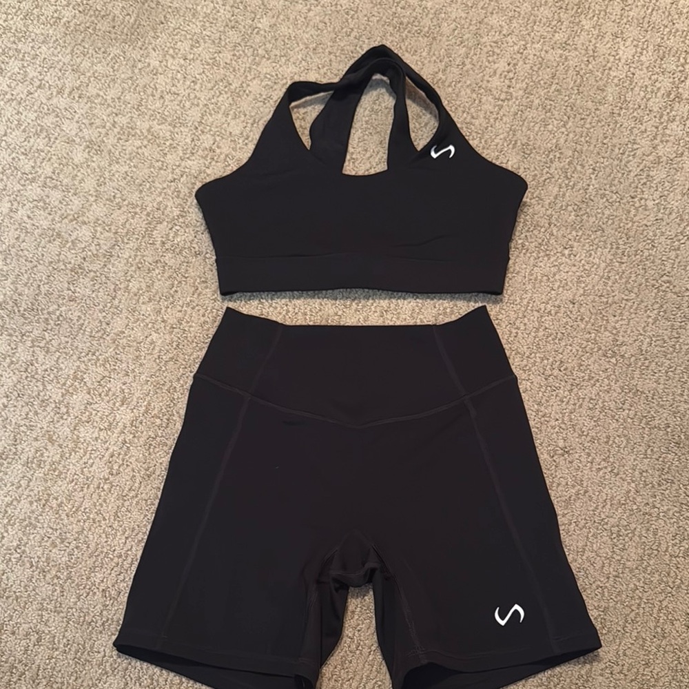 TLF matching sports bra and shorts